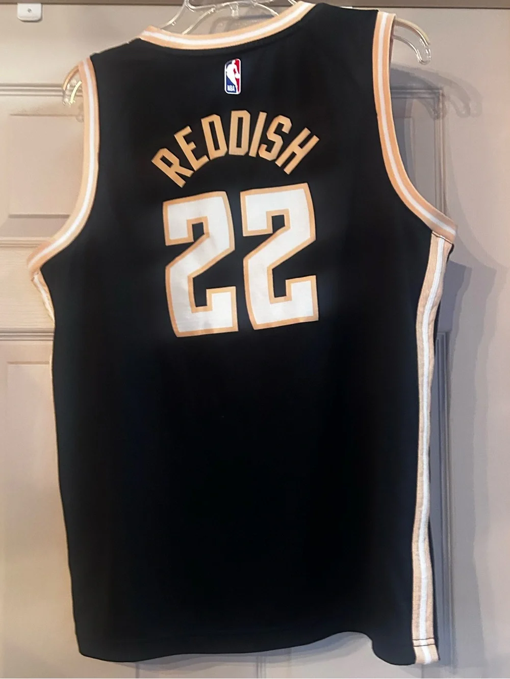 Nike Dri-Fit XL Atlanta Hawks Black Basketball Jersey #22 Reddish Excellent